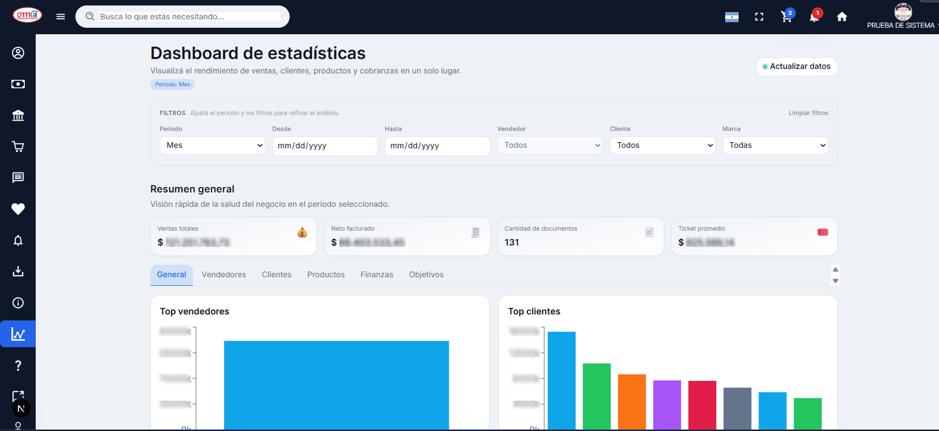 Reportes financieros y gestión de cobranzas